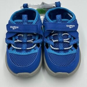 OshKosh B'gosh Toddler Boys Blue  Sneakers Sz 7 M  Shoes Sandals easy-on